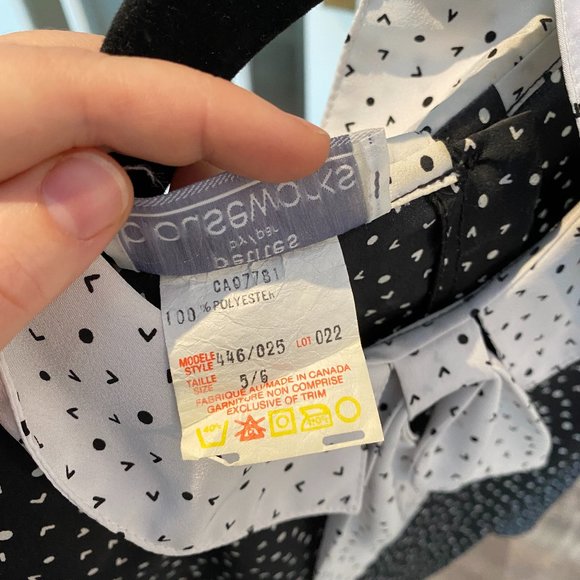 Blouseworks Petite Black and White Blouse - Picture 4 of 4